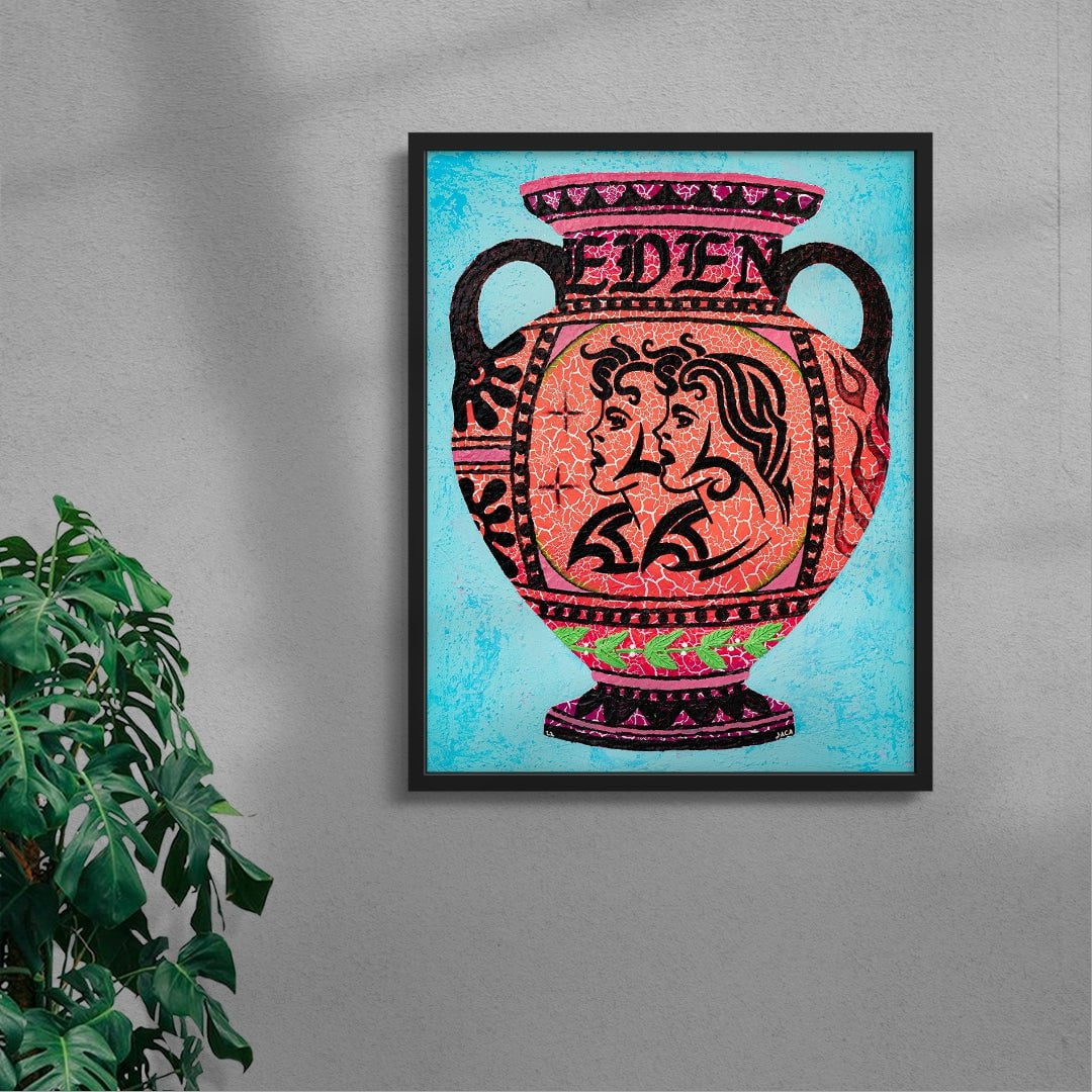 Pot 34 contemporary wall art print by Julien Jaca - sold by DROOL