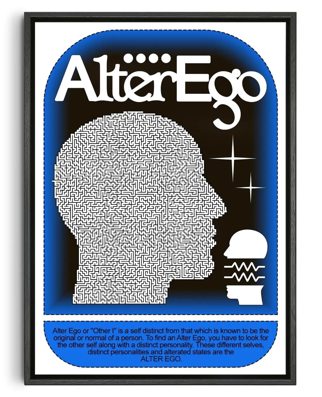 Alter Ego contemporary wall art print by Ricardo Schultz Ferraro - sold by DROOL