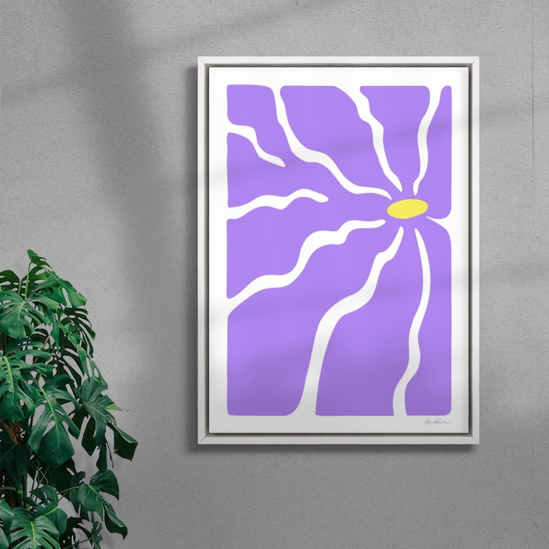 Violet Thirst - UNFRAMED contemporary wall art print by Kim Van Vuuren - sold by DROOL