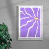 Violet Thirst - UNFRAMED contemporary wall art print by Kim Van Vuuren - sold by DROOL