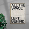 ALL THE SPACE contemporary wall art print by Brad Mead - sold by DROOL