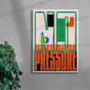 No Pressure contemporary wall art print by Sheyi Adebayo - sold by DROOL