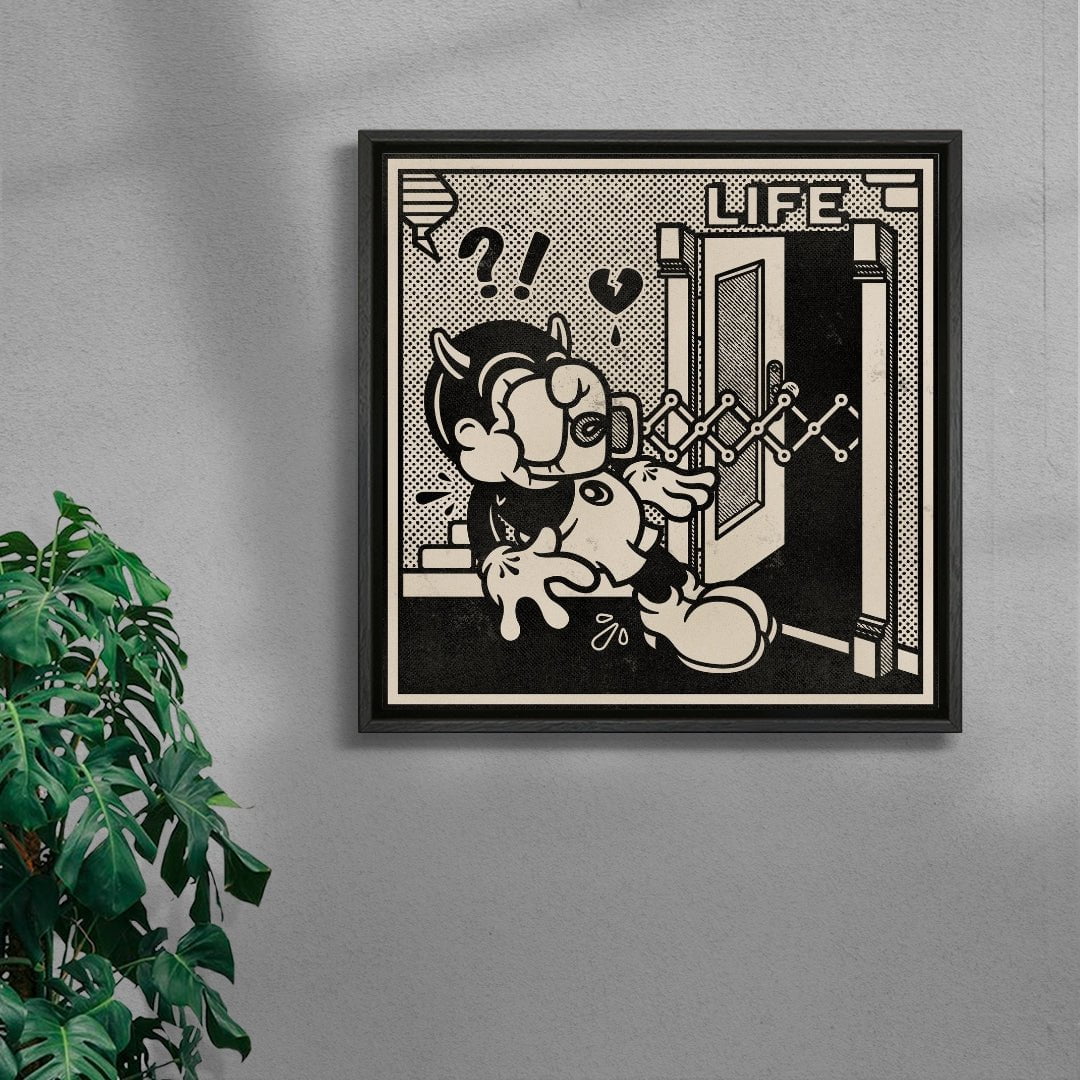 Life Lesson contemporary wall art print by Laserblazt - sold by DROOL
