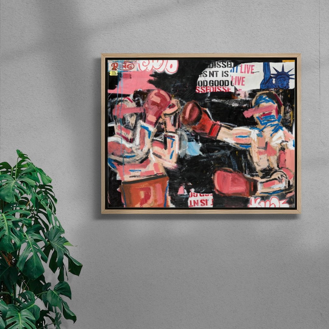 Midnight Emotions Whilst in New York contemporary wall art print by Caitlin Flood-Molyneux - sold by DROOL