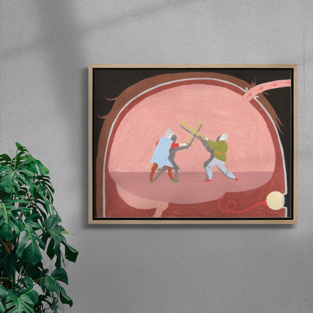 Brain Scan contemporary wall art print by June Gutman - sold by DROOL