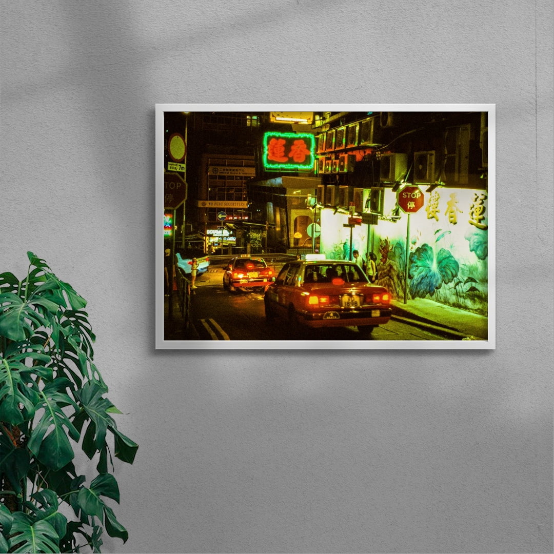 Hong Kong Nights contemporary wall art print by Francesco Aglieri Rinella - sold by DROOL