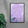 Wisteria contemporary wall art print by Lily Kong - sold by DROOL