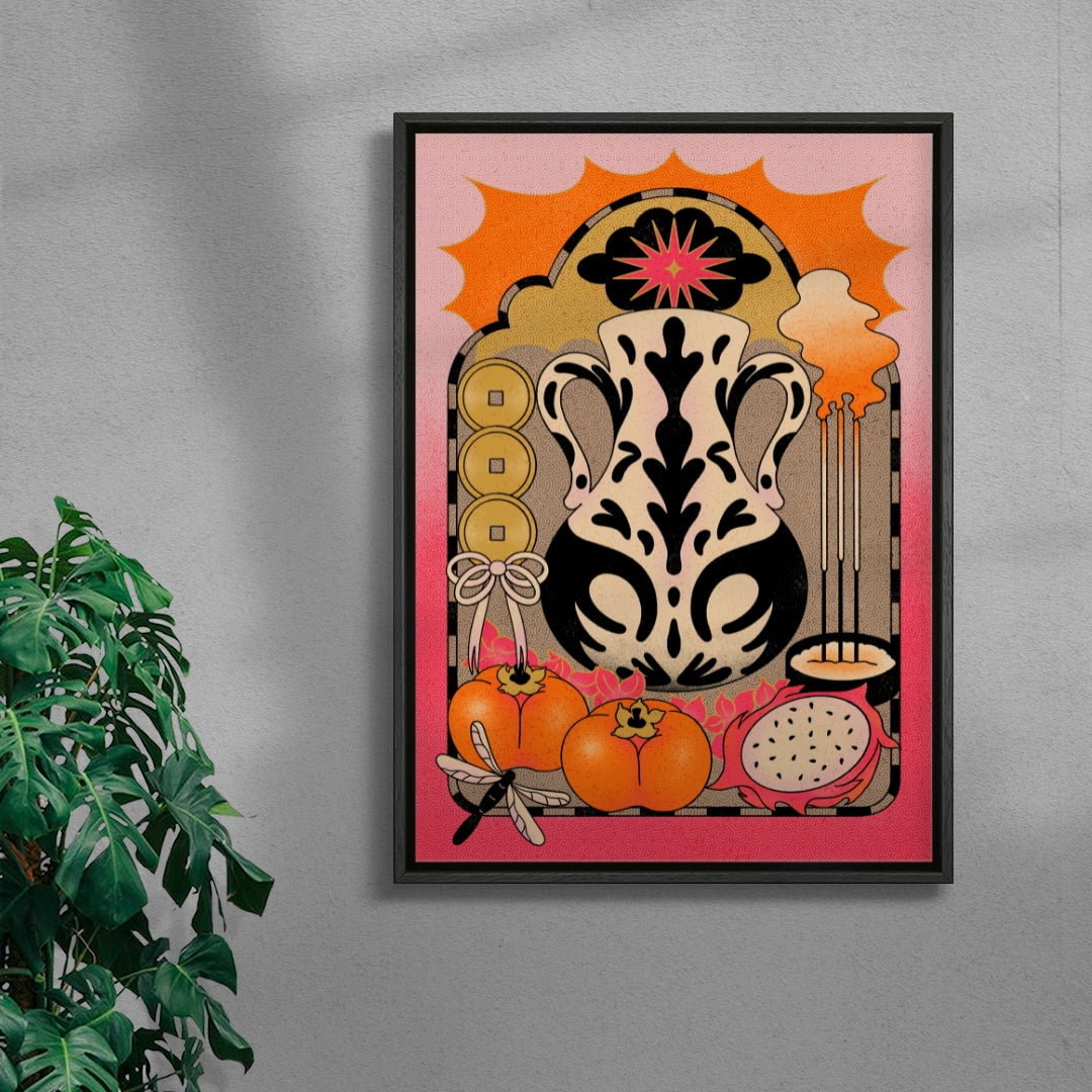 Rituals contemporary wall art print by Erica Lee - sold by DROOL