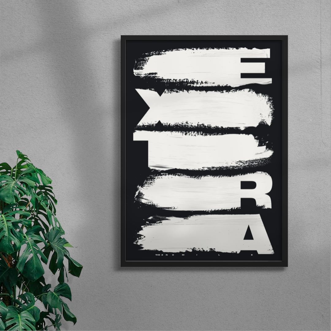 EXTRA contemporary wall art print by Xtian Miller - sold by DROOL
