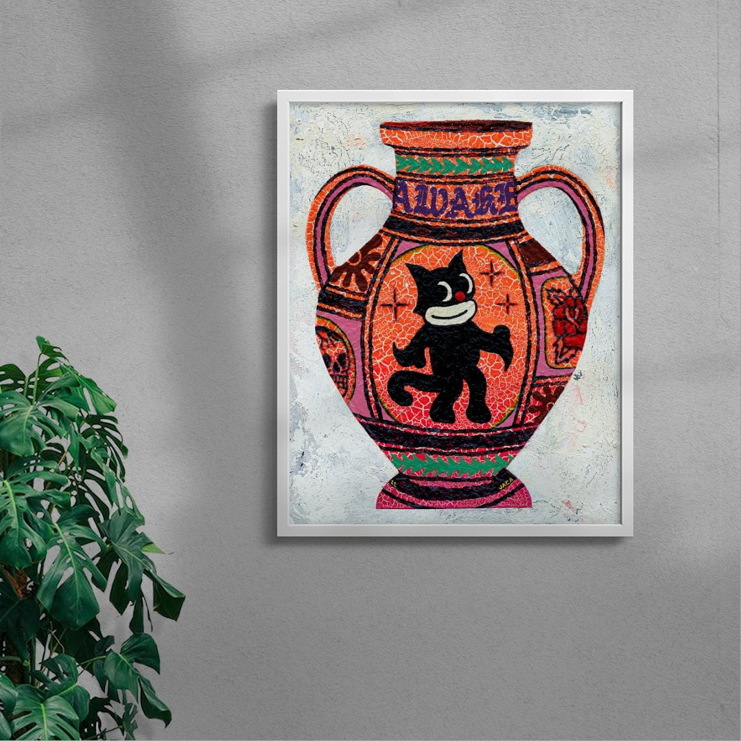 Pot 20 contemporary wall art print by Julien Jaca - sold by DROOL