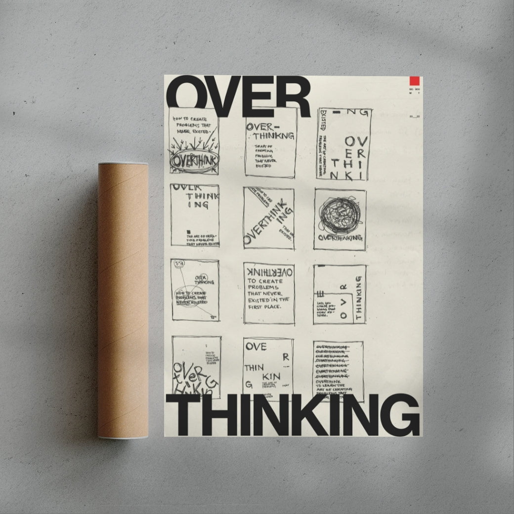 Overthinking contemporary wall art print by Mirza Talovic - sold by DROOL