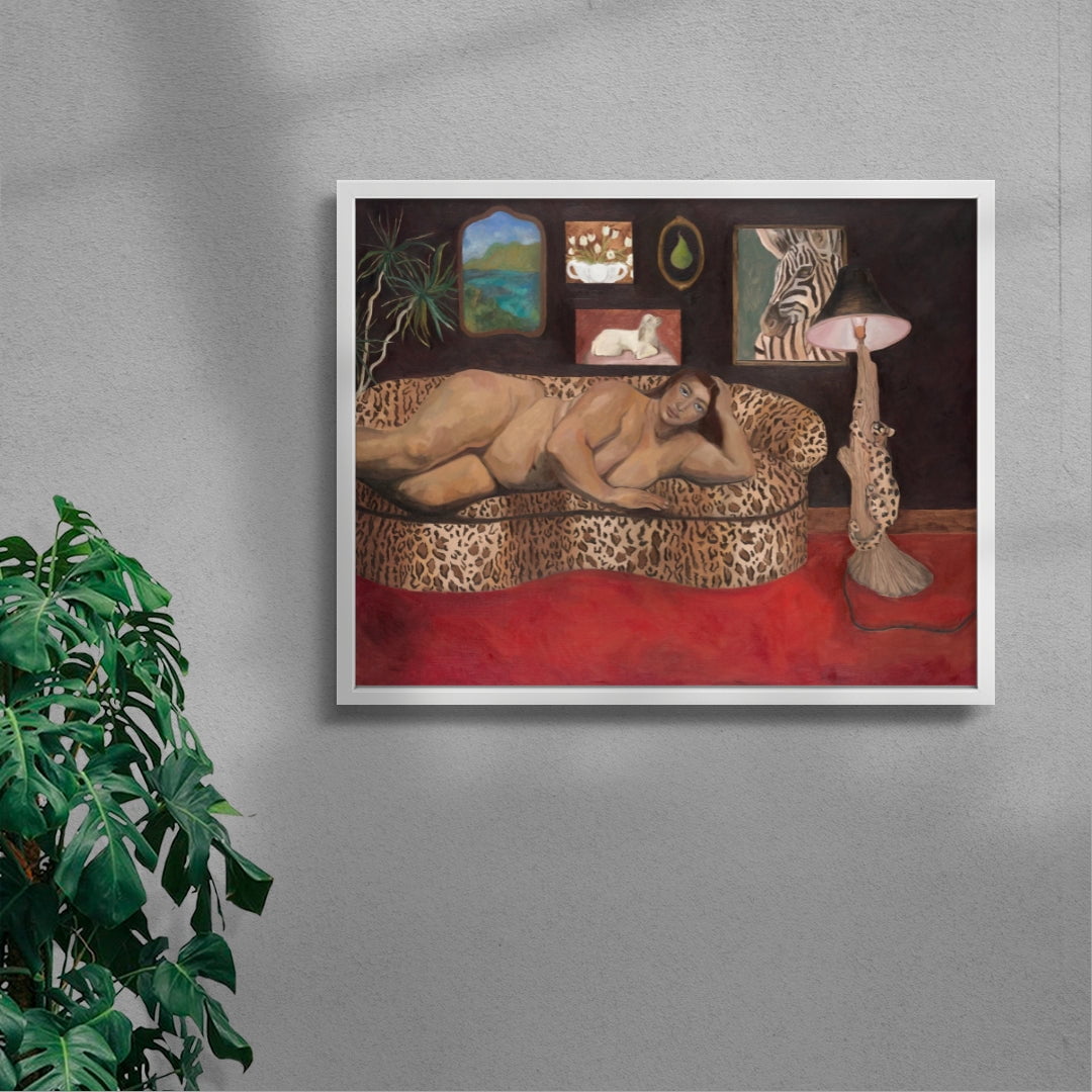 It's kitsch, I love it contemporary wall art print by Sophie Goudman-Peachey - sold by DROOL