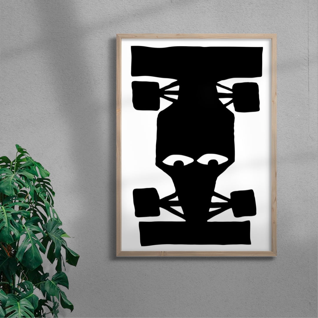 F1 contemporary wall art print by Max Blackmore - sold by DROOL