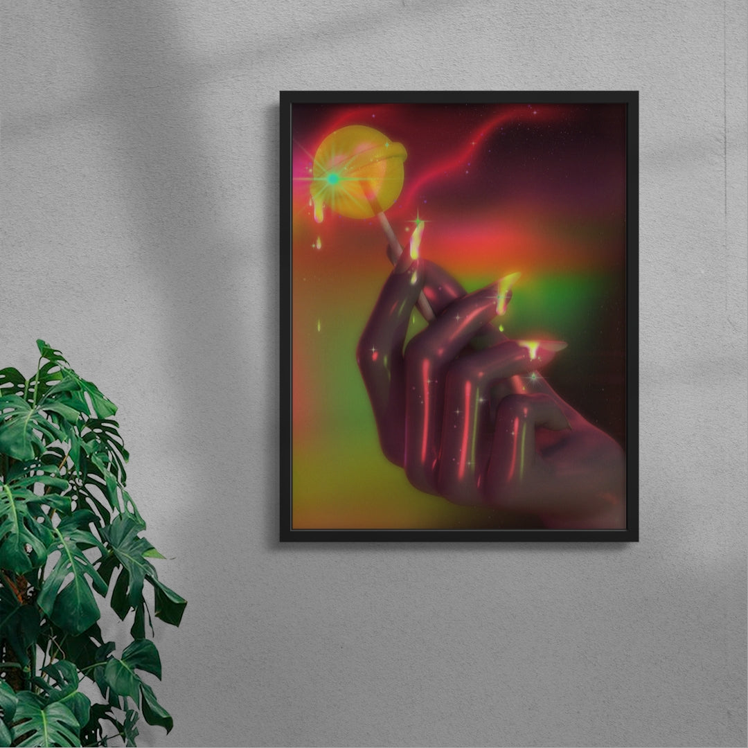 Melts in your hand contemporary wall art print by Ed Reika - sold by DROOL