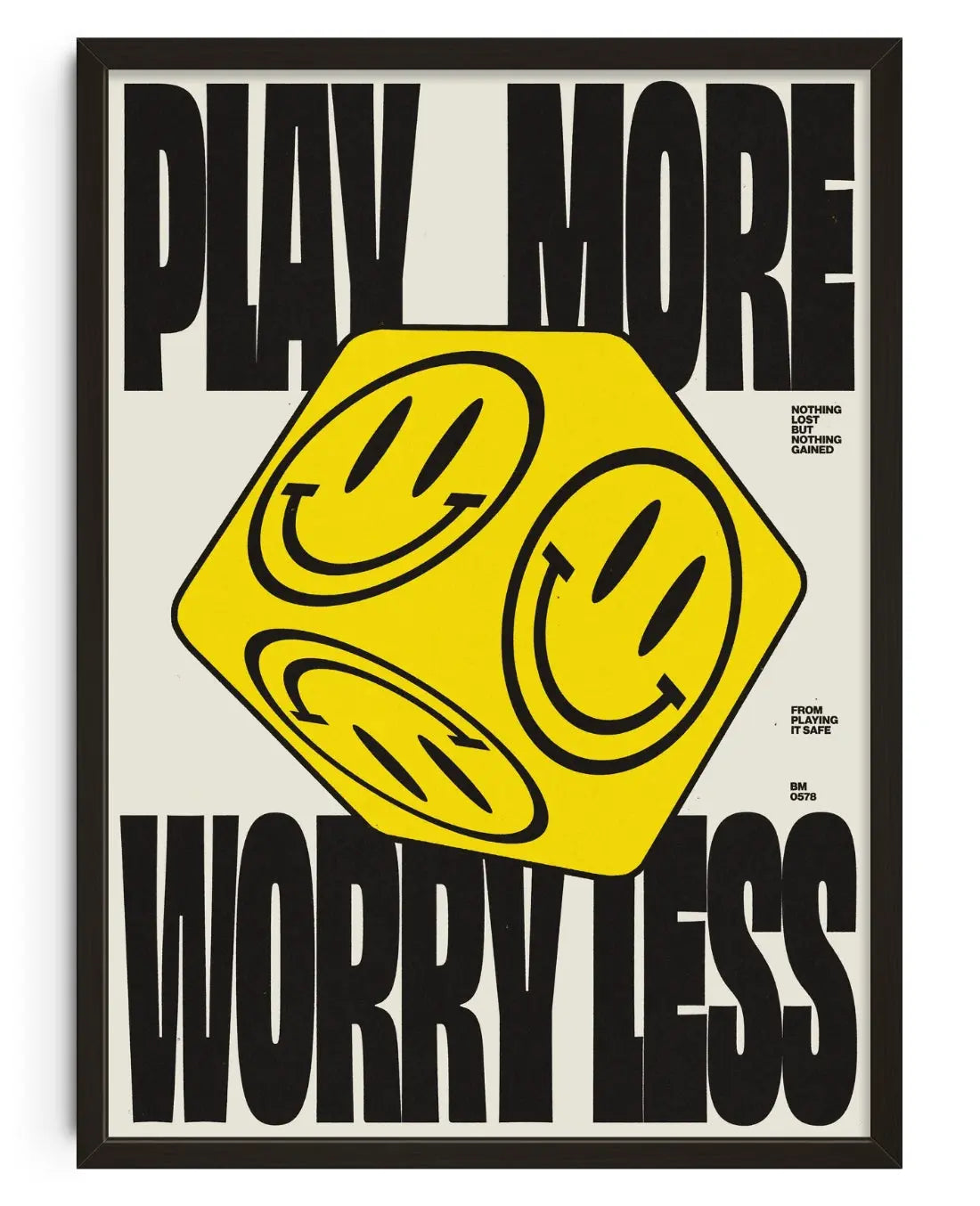 PLAY MORE contemporary art print by Brad Mead - sold by DROOL
