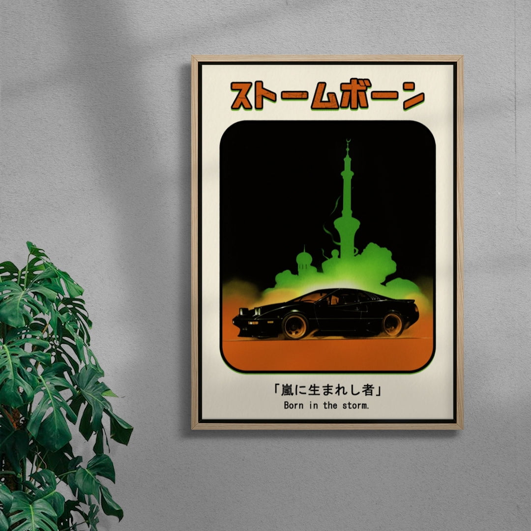 Stormborn contemporary wall art print by dolorsilentium - sold by DROOL