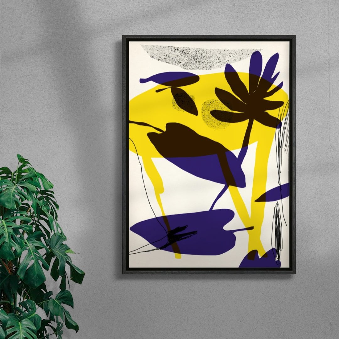 LEAVES contemporary wall art print by Eamonn O'Boyle - sold by DROOL