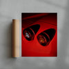 ROSSO contemporary wall art print by Gregory Tauziac - sold by DROOL