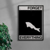 FORGET EVERYTHING contemporary wall art print by Brad Mead - sold by DROOL