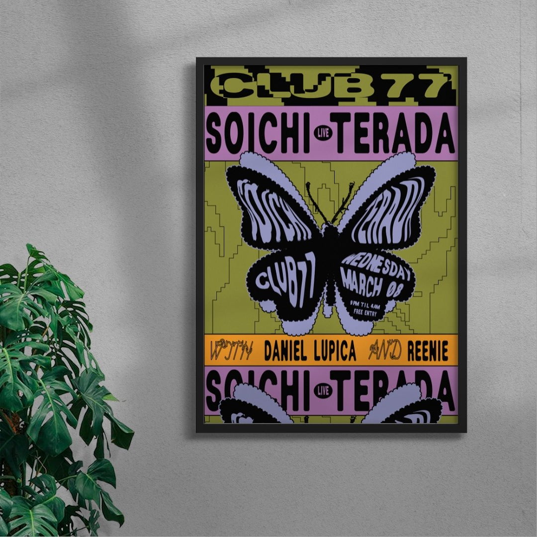 Soichi Terada at Club 77 Sydney contemporary wall art print by Gabrielle White - sold by DROOL