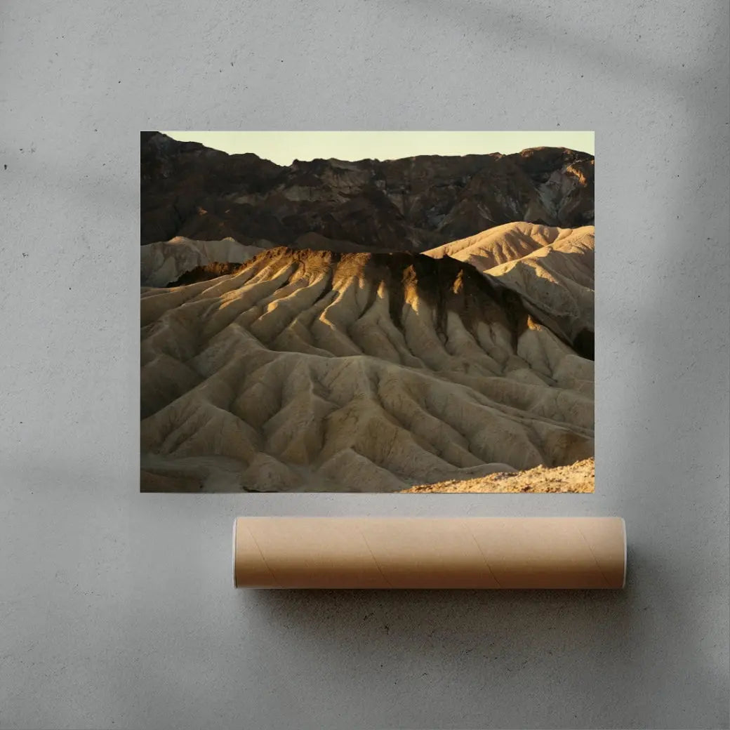 Desert Ridges contemporary wall art print by Alex Broadstock - sold by DROOL