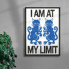 At my Limit contemporary wall art print by Alexander Khabbazi - sold by DROOL