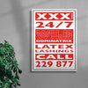XXX contemporary wall art print by Sven Silk - sold by DROOL