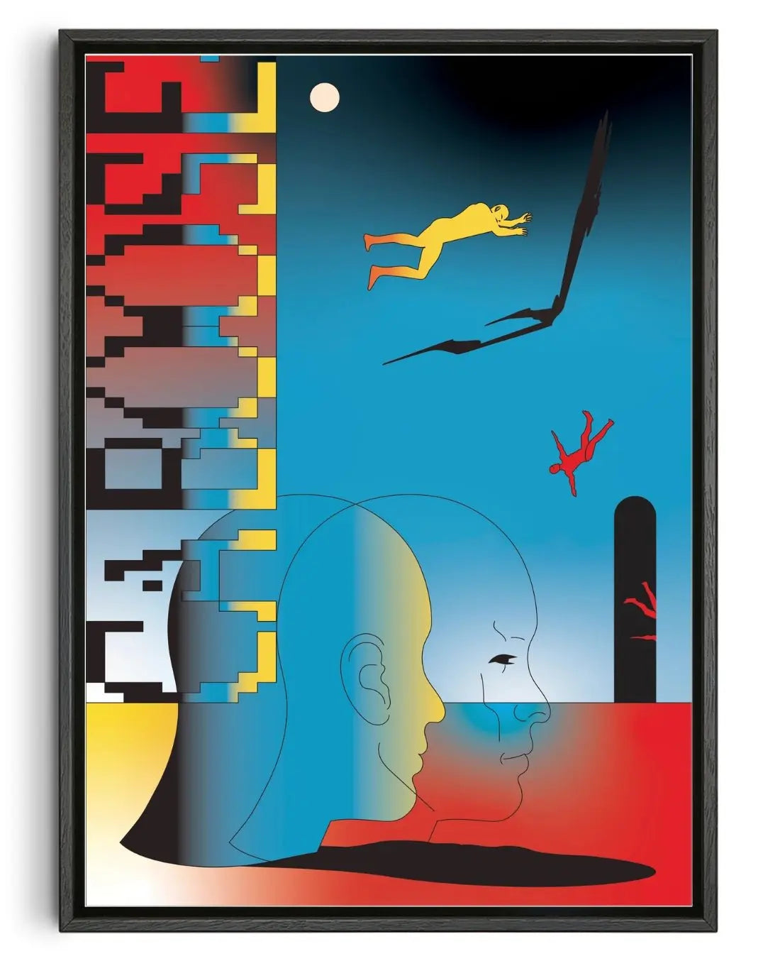 Trippin contemporary wall art print by Will Da Costa - sold by DROOL