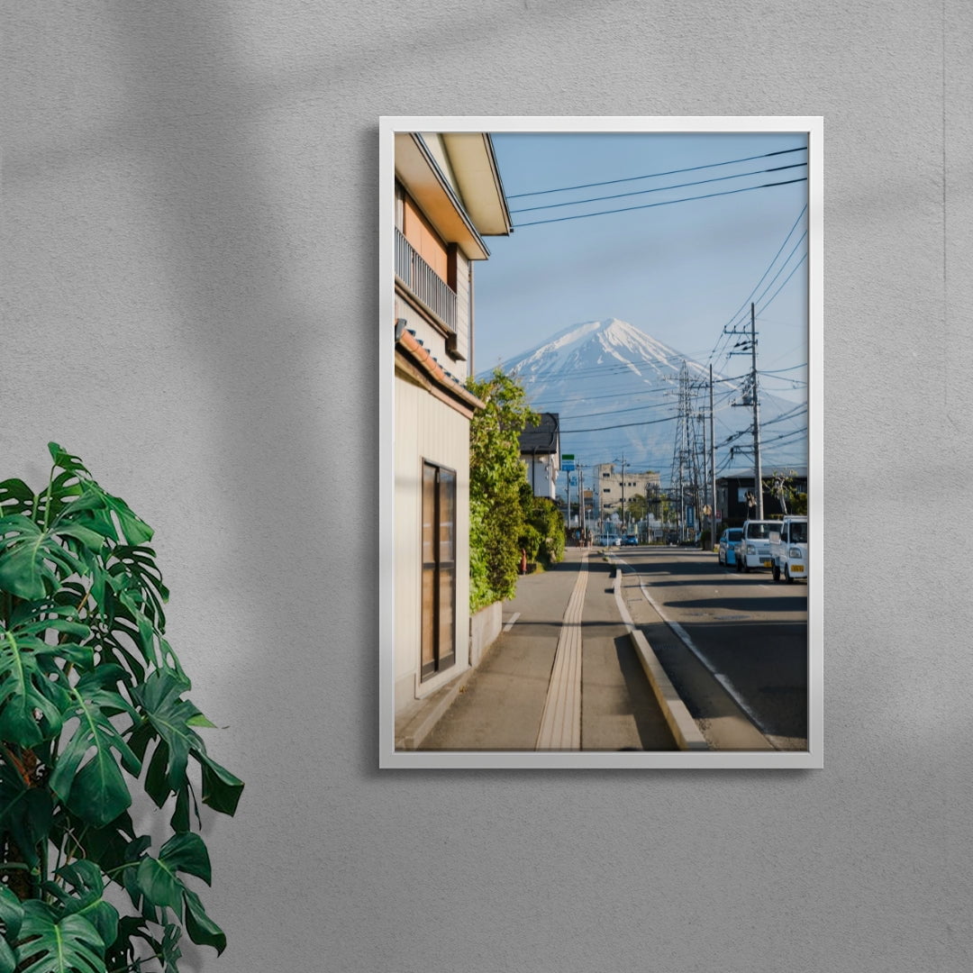 Fuji Avenue contemporary wall art print by Simon Ribadeneira - sold by DROOL