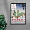 Sending Love contemporary wall art print by Salome Frenzel - sold by DROOL