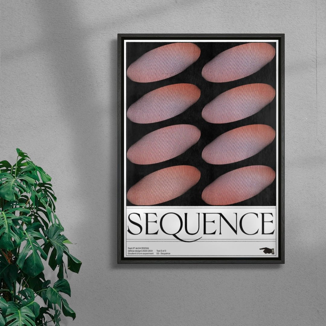 Sequence contemporary wall art print by Alexander Khabbazi - sold by DROOL