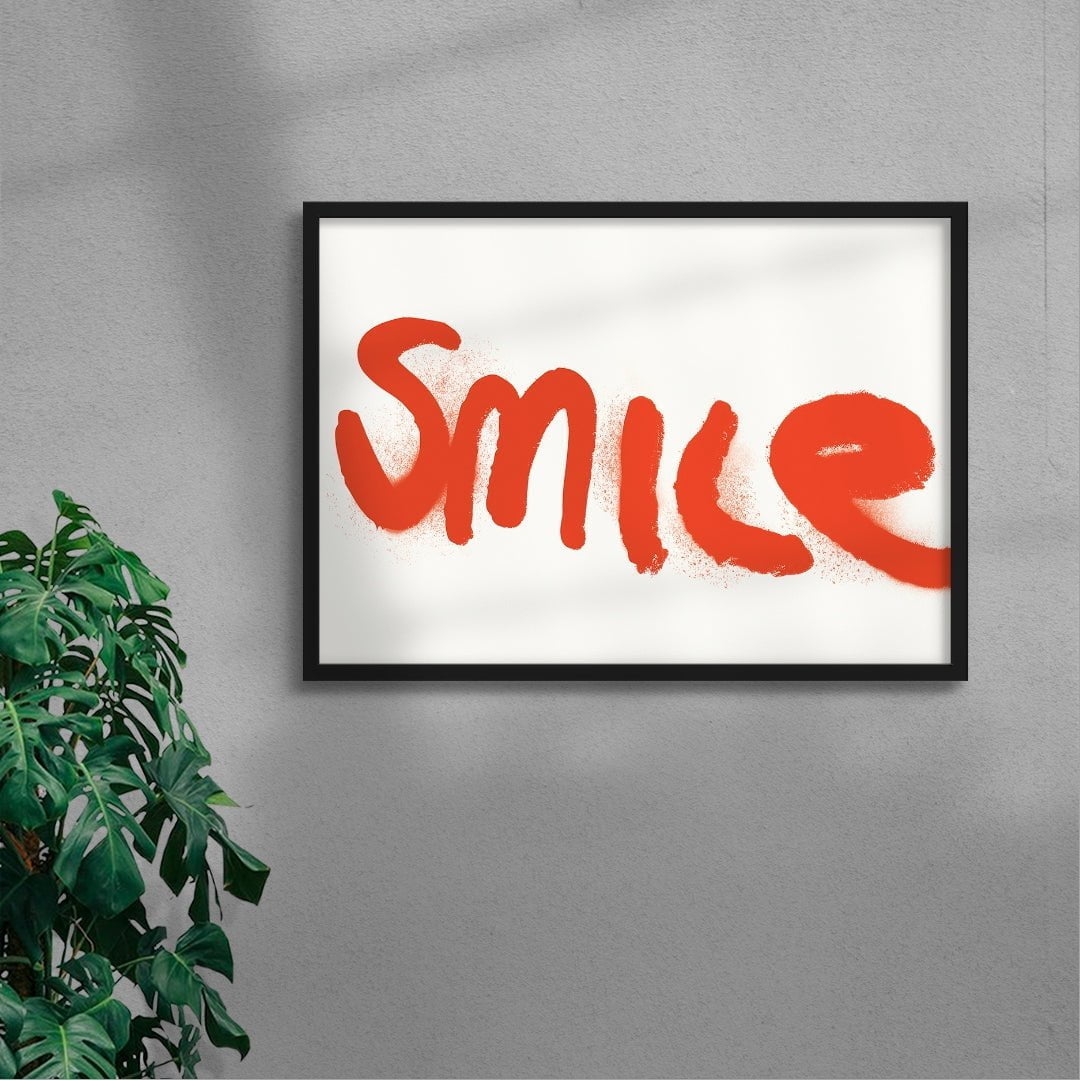 Smile For Me - UNFRAMED contemporary wall art print by Adam Foster - sold by DROOL