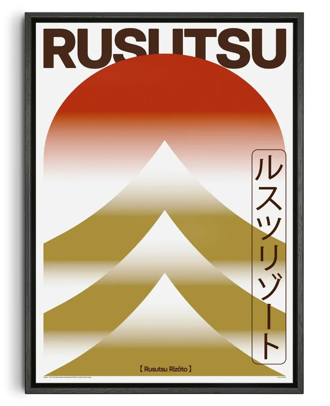 Rusutsu contemporary wall art print by John Schulisch - sold by DROOL