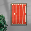 CHOKE contemporary wall art print by Carla Palette - sold by DROOL