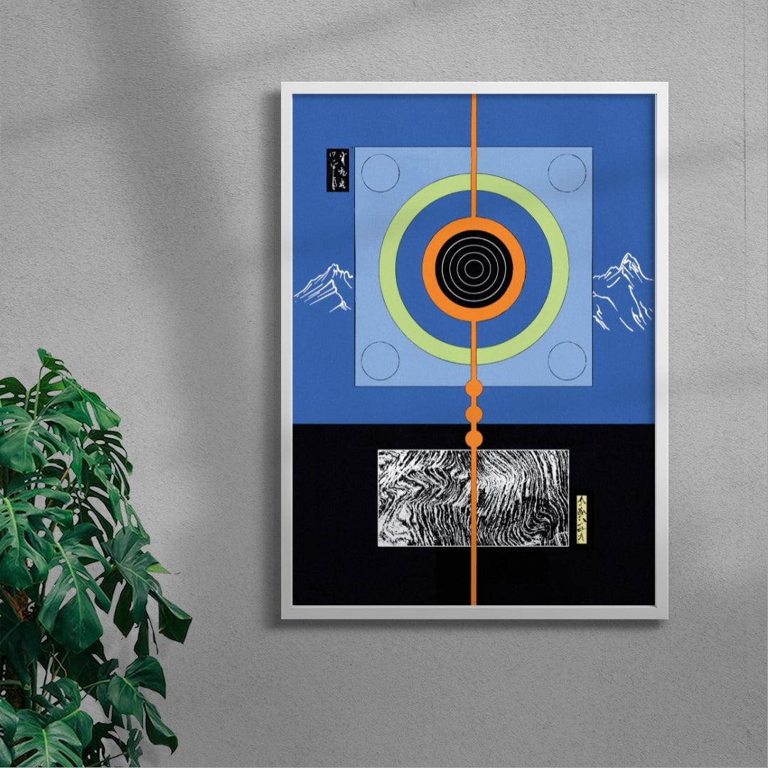 Izu contemporary wall art print by Shinzo Noda - sold by DROOL