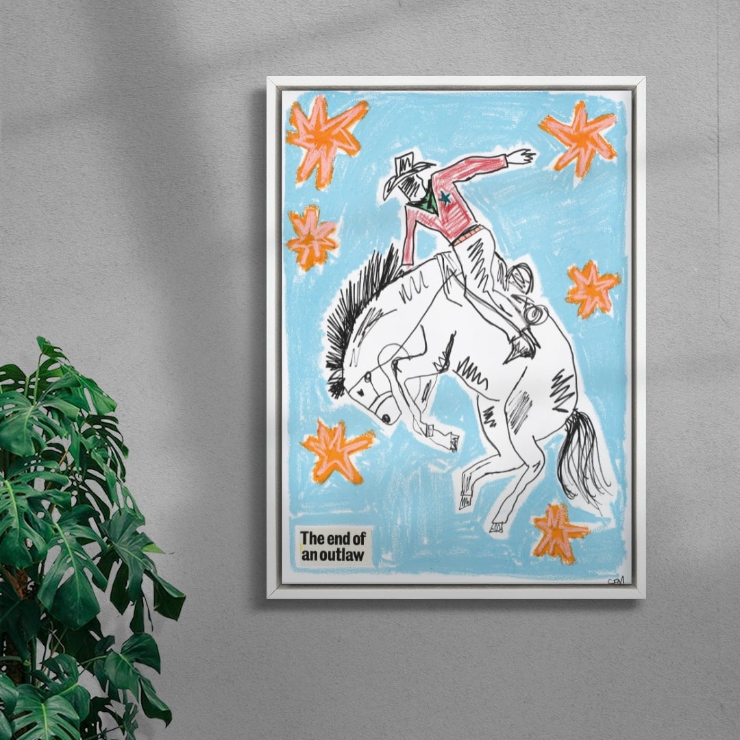 Buckaroo contemporary wall art print by Caitlin Flood-Molyneux - sold by DROOL