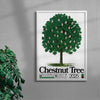 Chestnut Tree contemporary wall art print by George Kempster - sold by DROOL