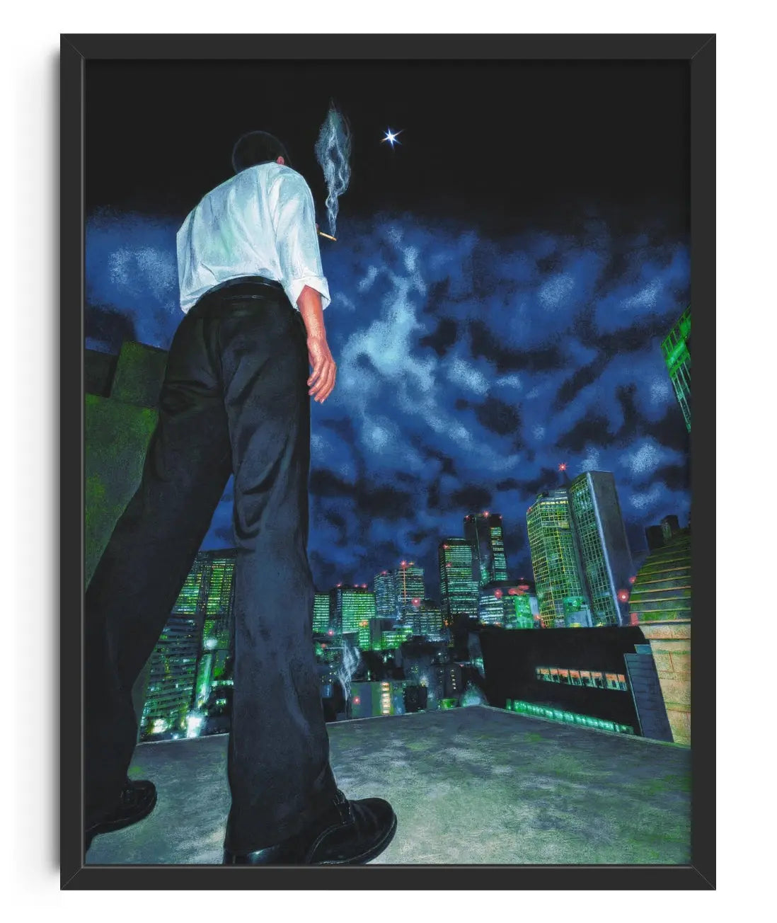 after dark contemporary art print by Blank Embrace - sold by DROOL