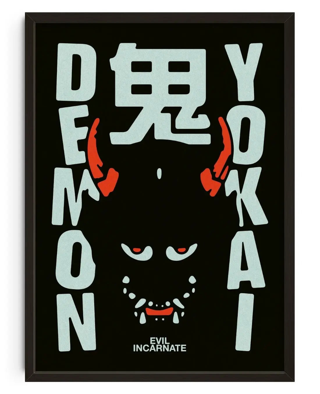 Oni contemporary wall art print by Othman Zougam - sold by DROOL