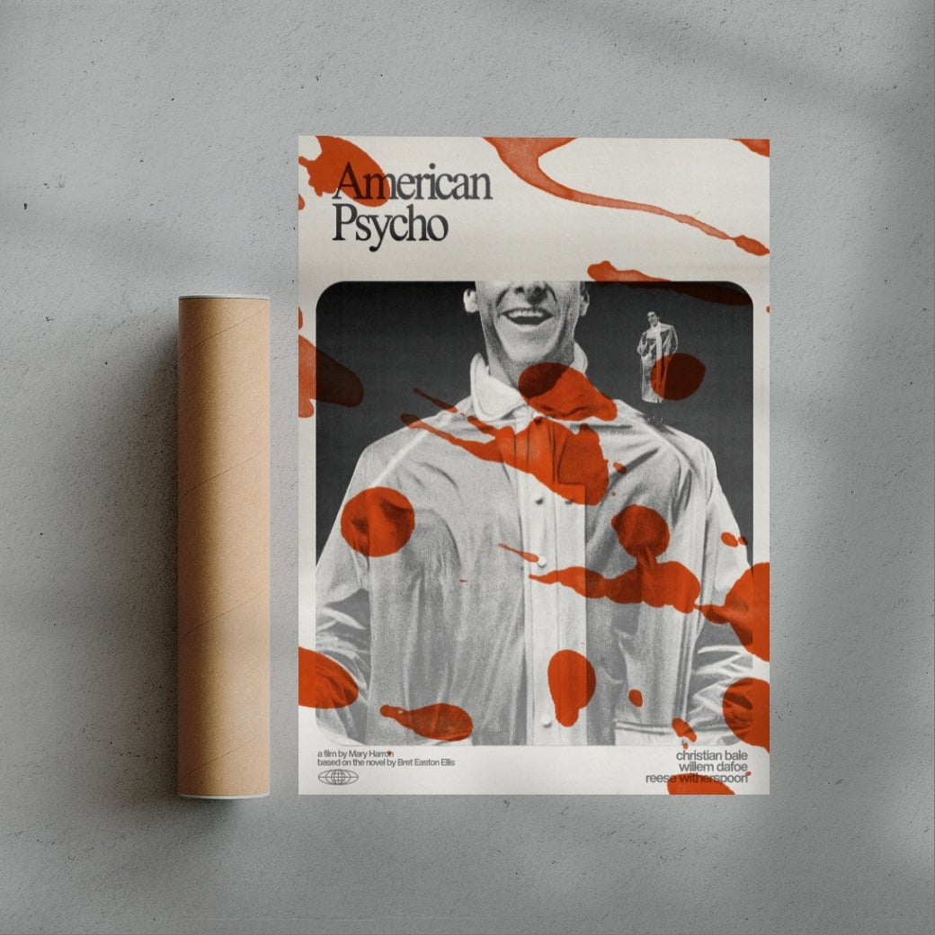 American Psycho contemporary wall art print by Justyna Frąckiewicz - sold by DROOL