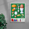 Huevos 2 (Eggs 2) contemporary wall art print by Miguel Vides - sold by DROOL