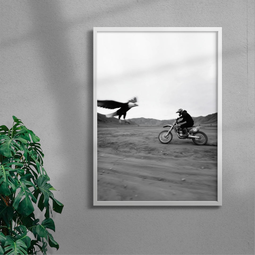 Hunted contemporary wall art print by Max Viper - sold by DROOL