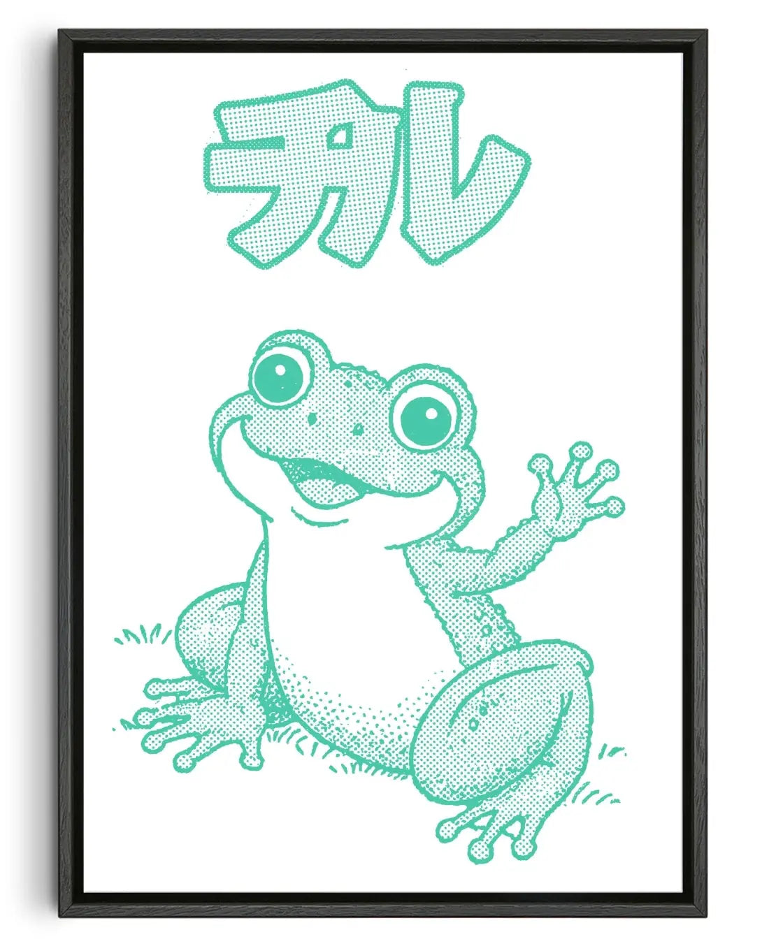 Chiru Frog contemporary canvas print by Will Da Costa - sold by DROOL