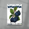 Blue Plum contemporary wall art print by George Kempster - sold by DROOL
