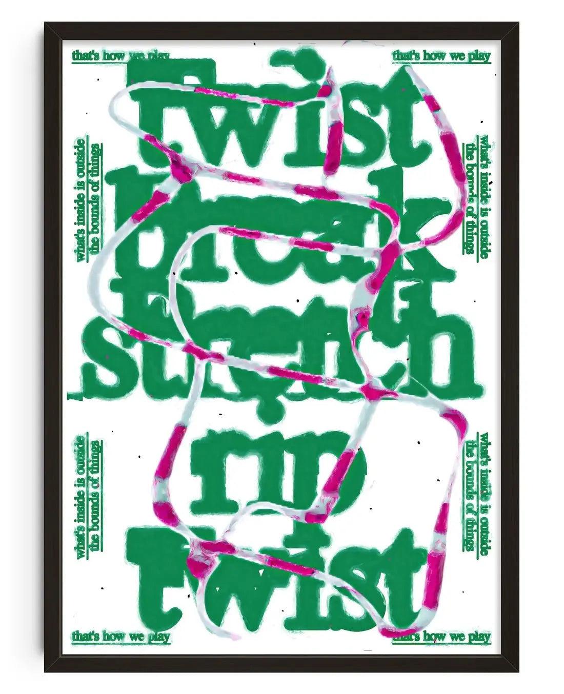 Twist_turn contemporary wall art print by Jorge Santos - sold by DROOL
