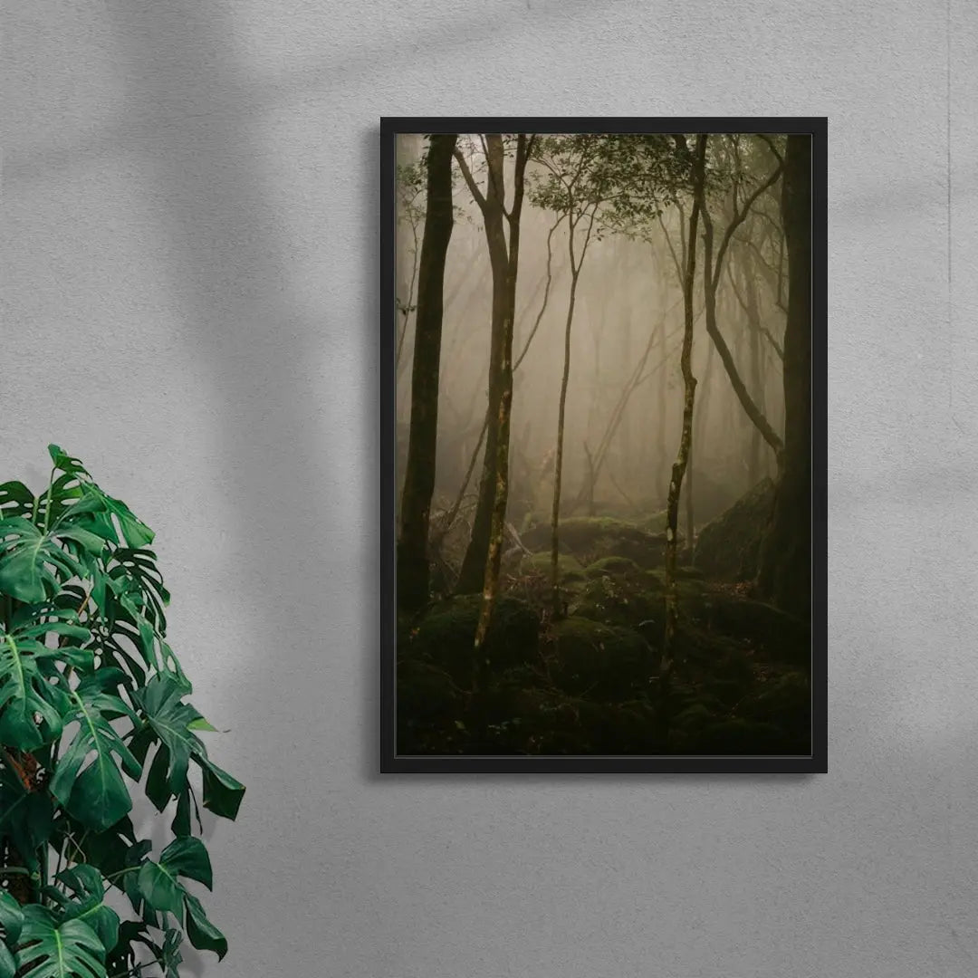 Lurking contemporary wall art print by Marine Toux - sold by DROOL