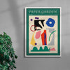 Paper Garden II-I contemporary wall art print by Stell Paper - sold by DROOL