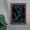 Neon Echo contemporary wall art print by Ciara Wade - sold by DROOL