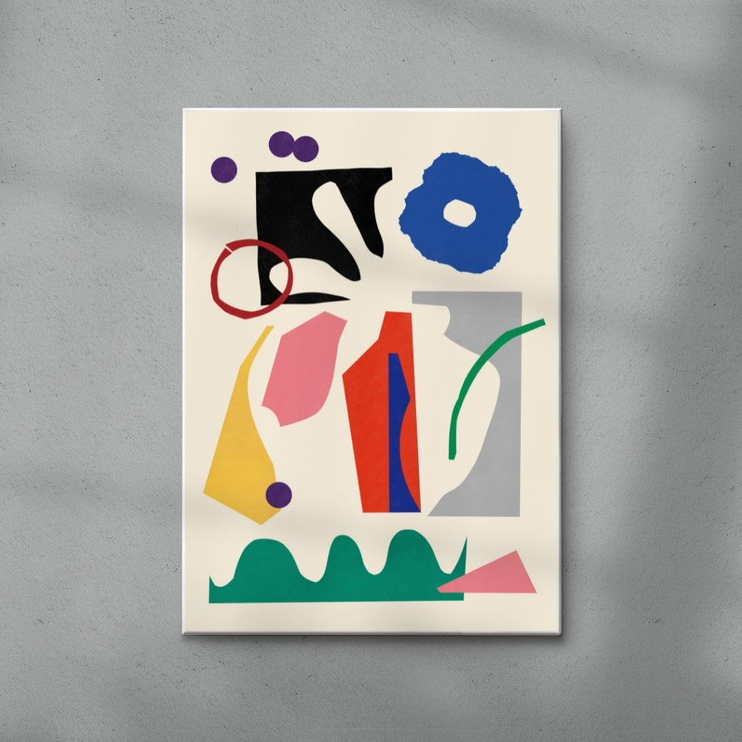 Paper Garden II contemporary wall art print by Stell Paper - sold by DROOL