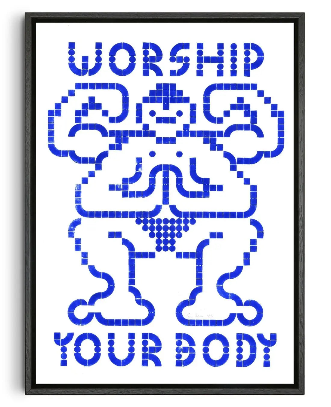 Worship Your Body contemporary wall art print by Eric Schwarz - sold by DROOL